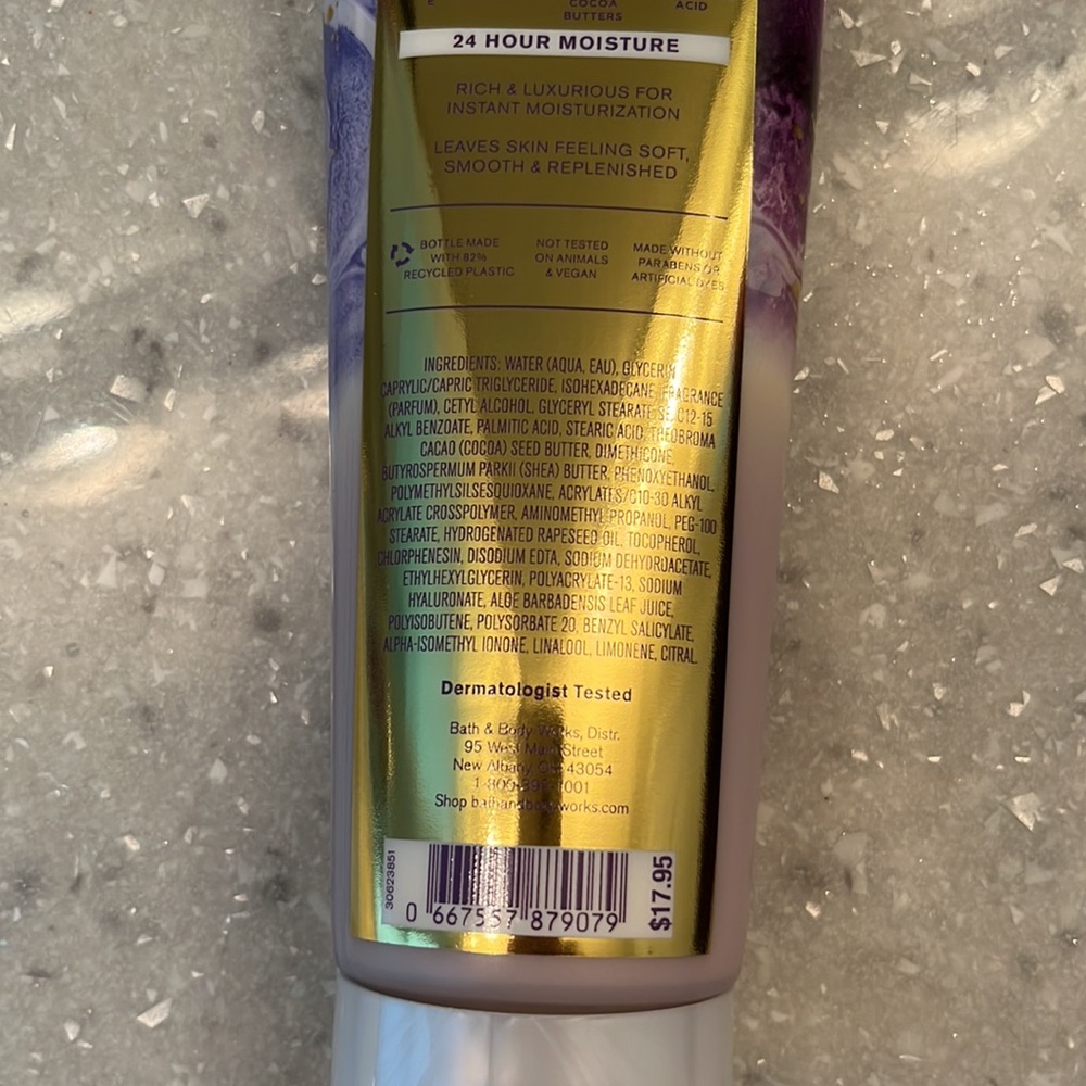 Bath & Body Amethyst Waves body cream NWT - Picture 6 of 7